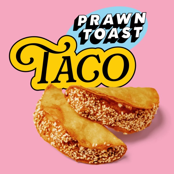 Greatest of the Mall Prawn Toast Taco